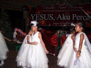 They performed for Philippine community at Christmas.