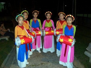 There are 53 different ethnic peoples in Vietnam. This is one of their costumes.