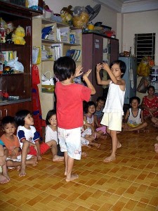 A Vietnamese dance.