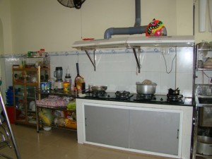 The new kitchen